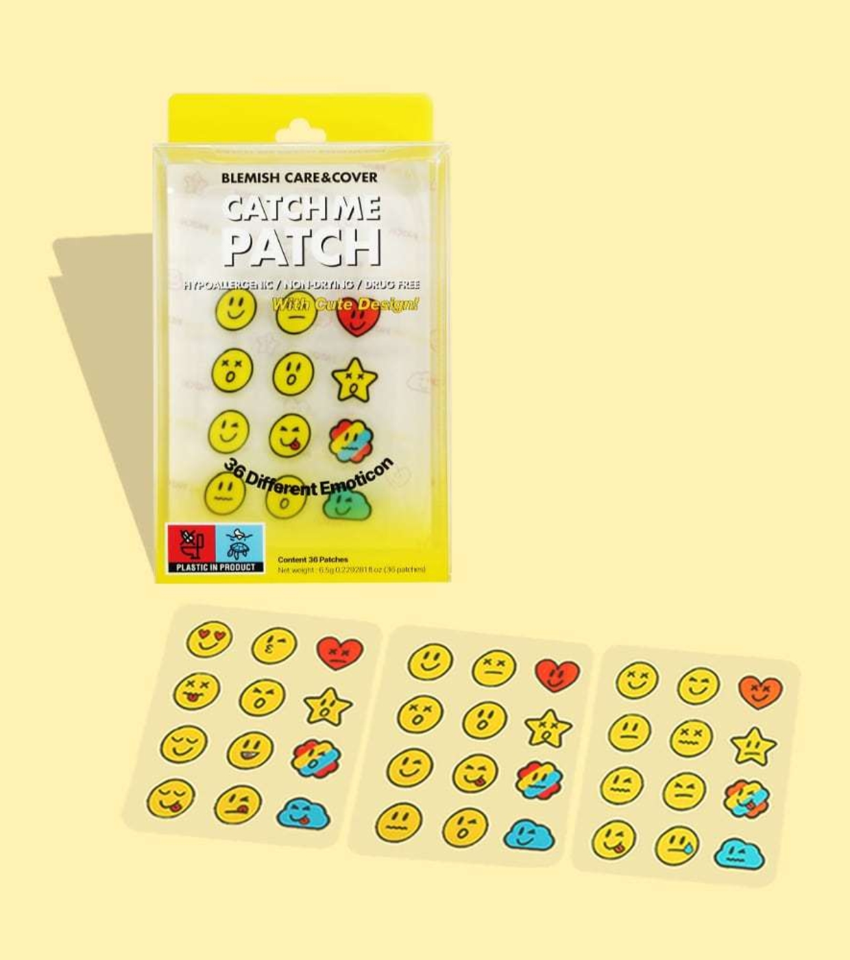 Catch Me Patch - Adesivos para espinhas Care&Cover - With Cute Design