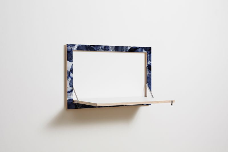FlÃ¤pps Wandbureau 80x50-1 - Bubbles Indigo door Pattern Studio
