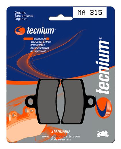 Plaquettes de freins Tecnium route organique - MA315