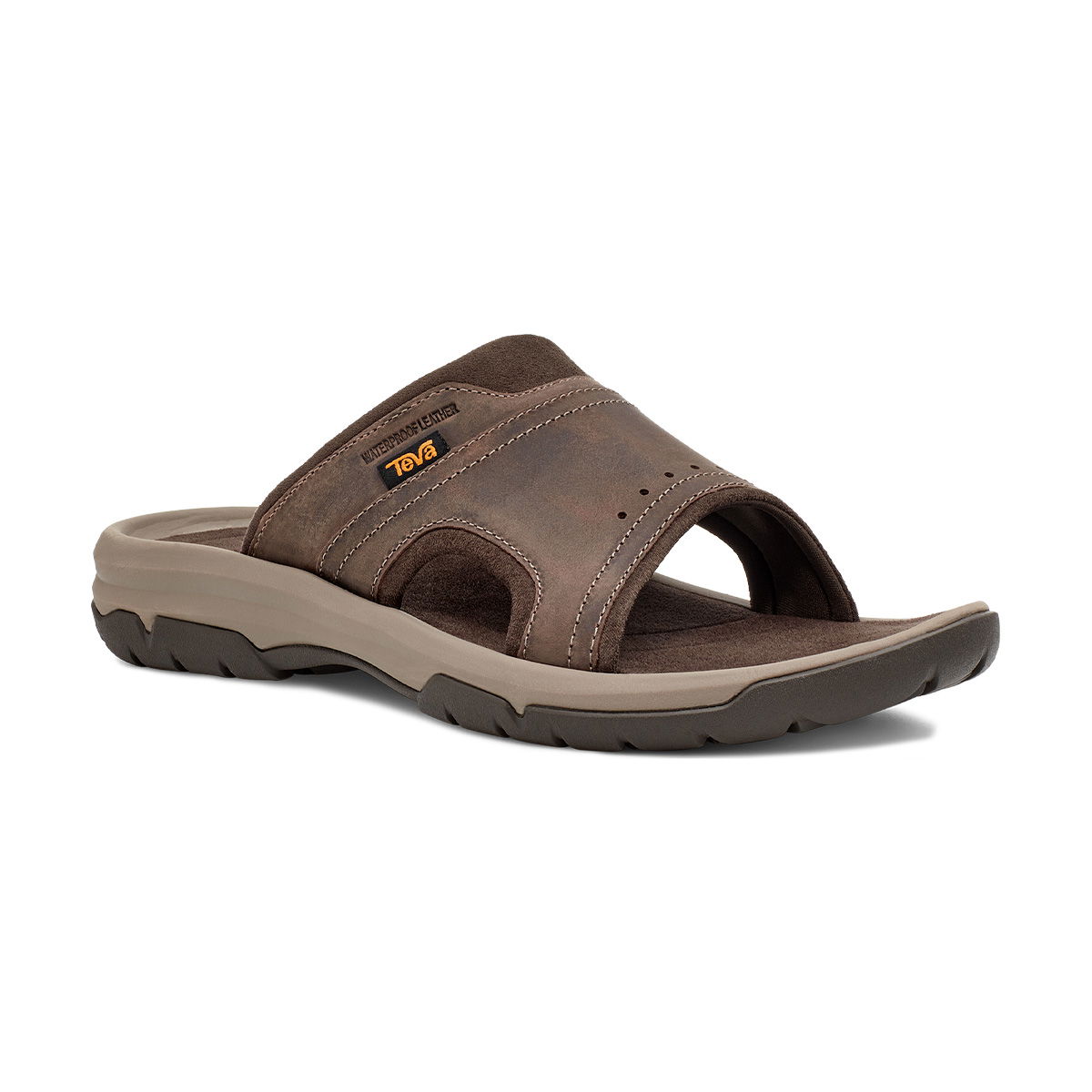 Teva Langdon Slide Leather sandaler, herre (Walnut)