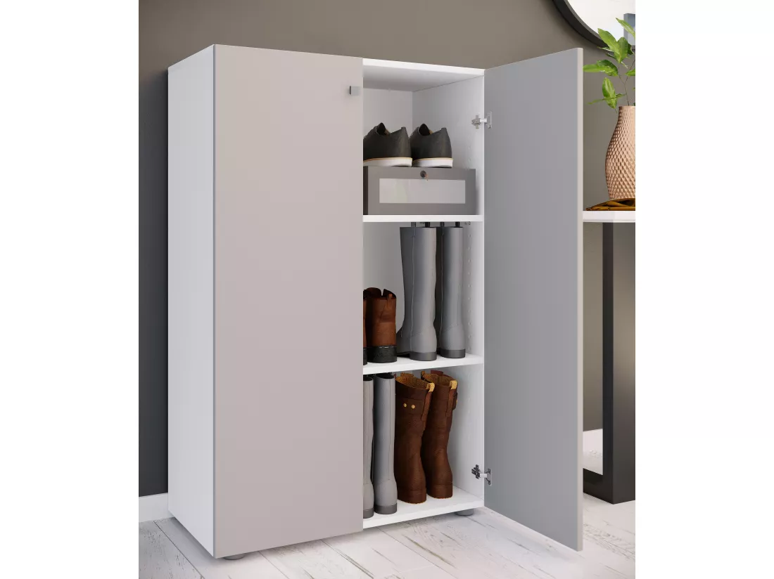 Armoire à chaussures en bois Étagère à chaussures Lona 3