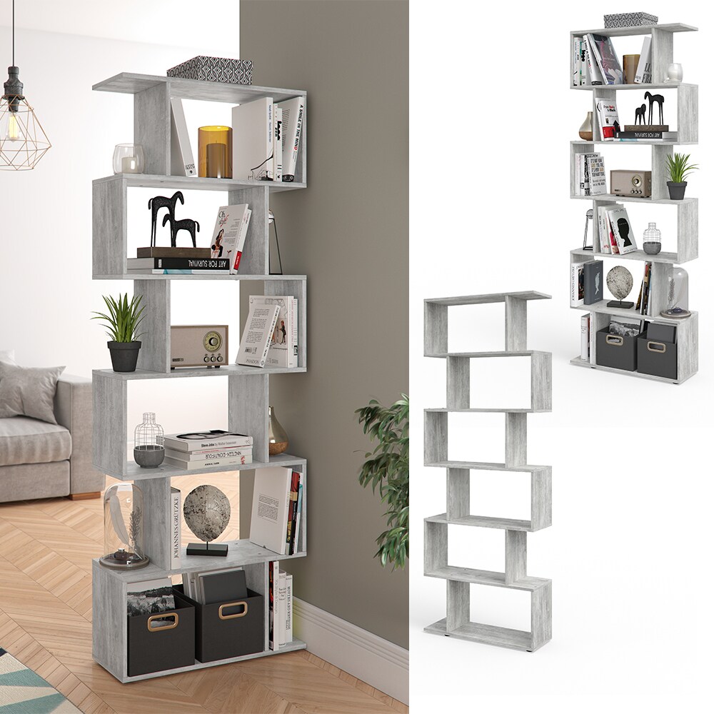 Vicco Raumteiler Levio Bücherregal Standregal Aktenregal Hochregal Regal Beton