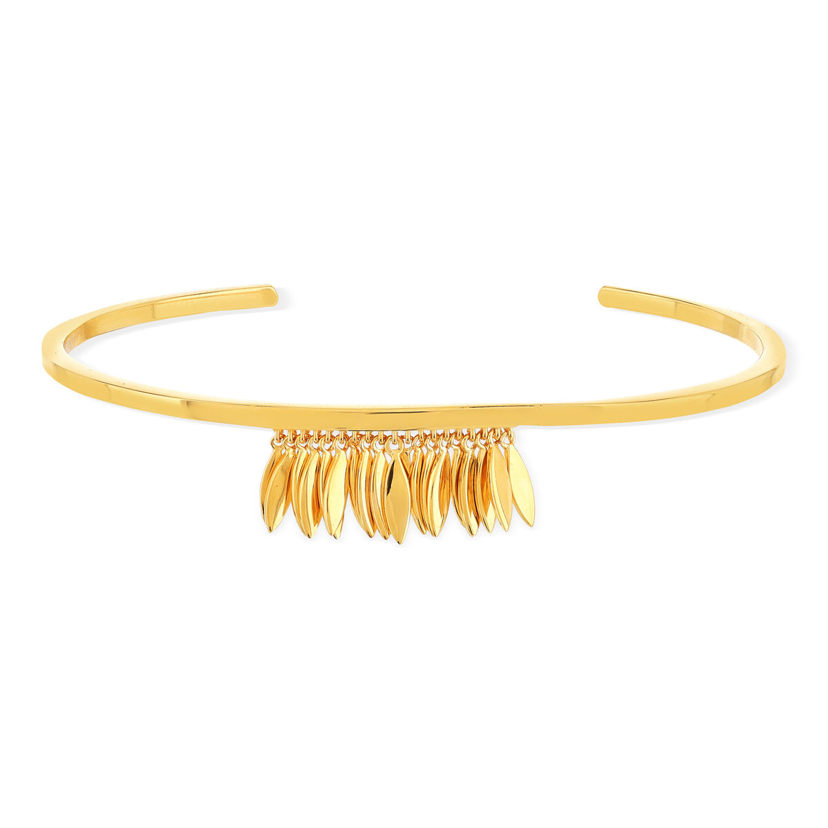 Bracelet plaqué or jaune 56 mm