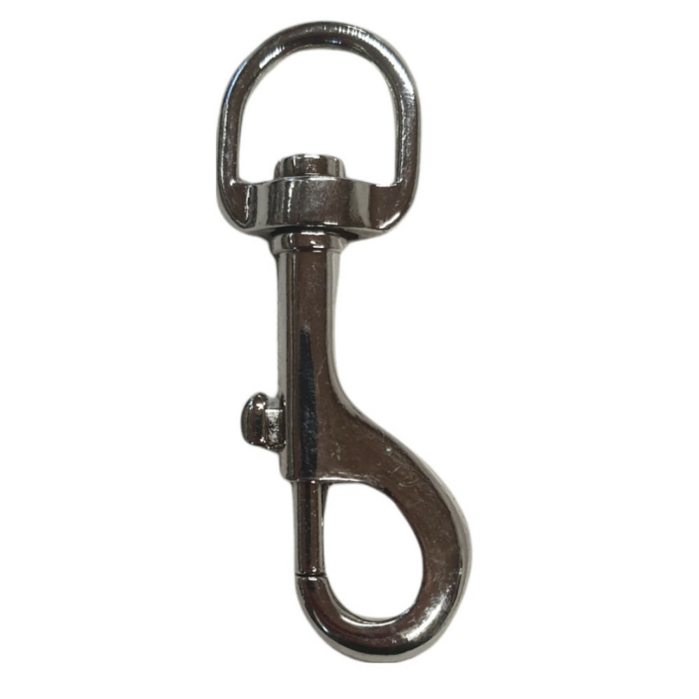 Mousqueton métal l. 90 mm pour chien
