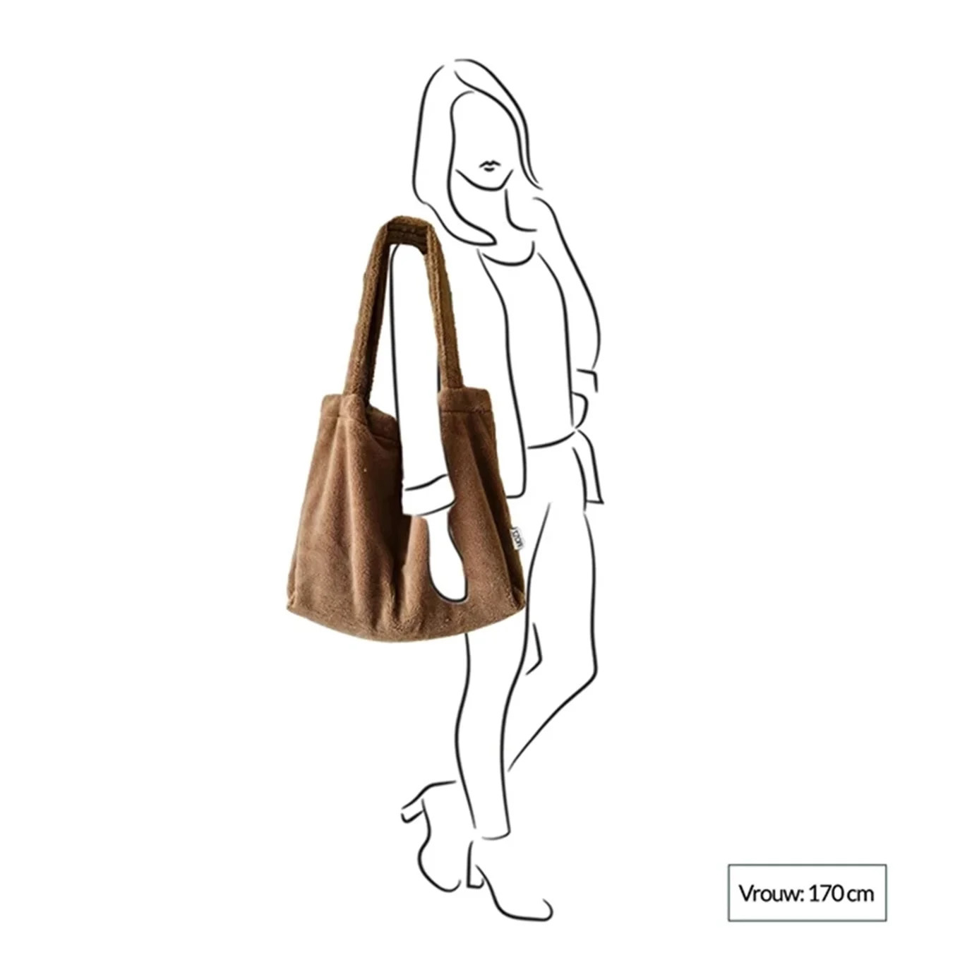 Mozz Mom Bag Teddy light grey