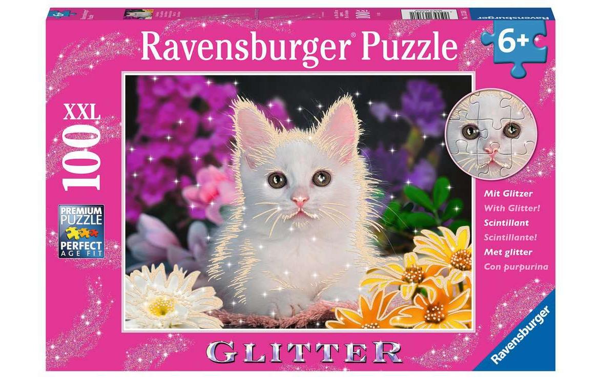 Puzzle GlitzerkatzeXXL-Puzzle mit Glitter