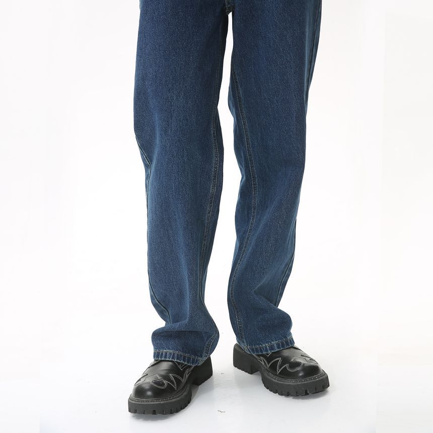 FAERIS - Hoge taille rechte jeans