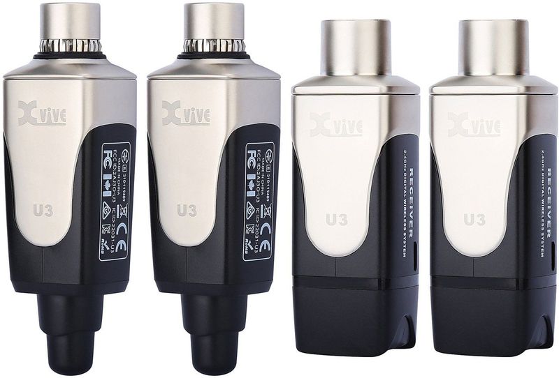 Xvive U3D - Dubbel Draadloos Systeem - Handheld Microfoons