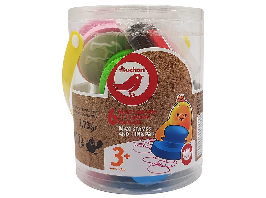 CONJUNTO DE 6 CARIMBOS MAXI AUCHAN