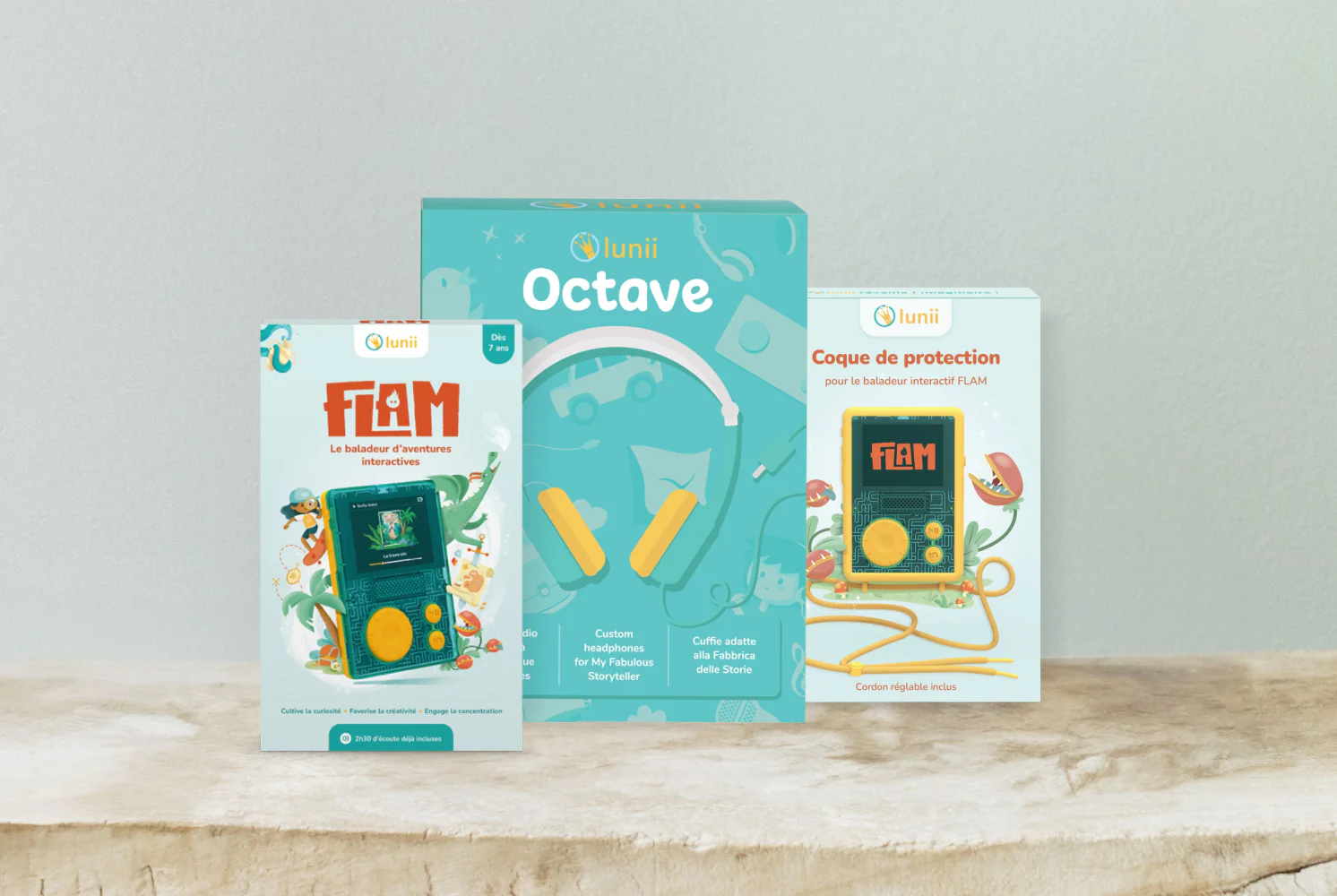 Pack - FLAM + Coque Jaune + Casque