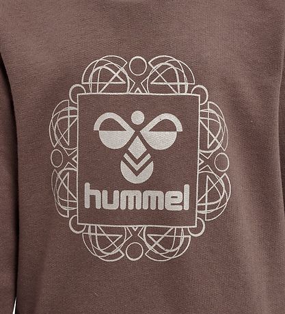 Hummel Sweatshirt - hmlLime - Deep Taupe m. Silber