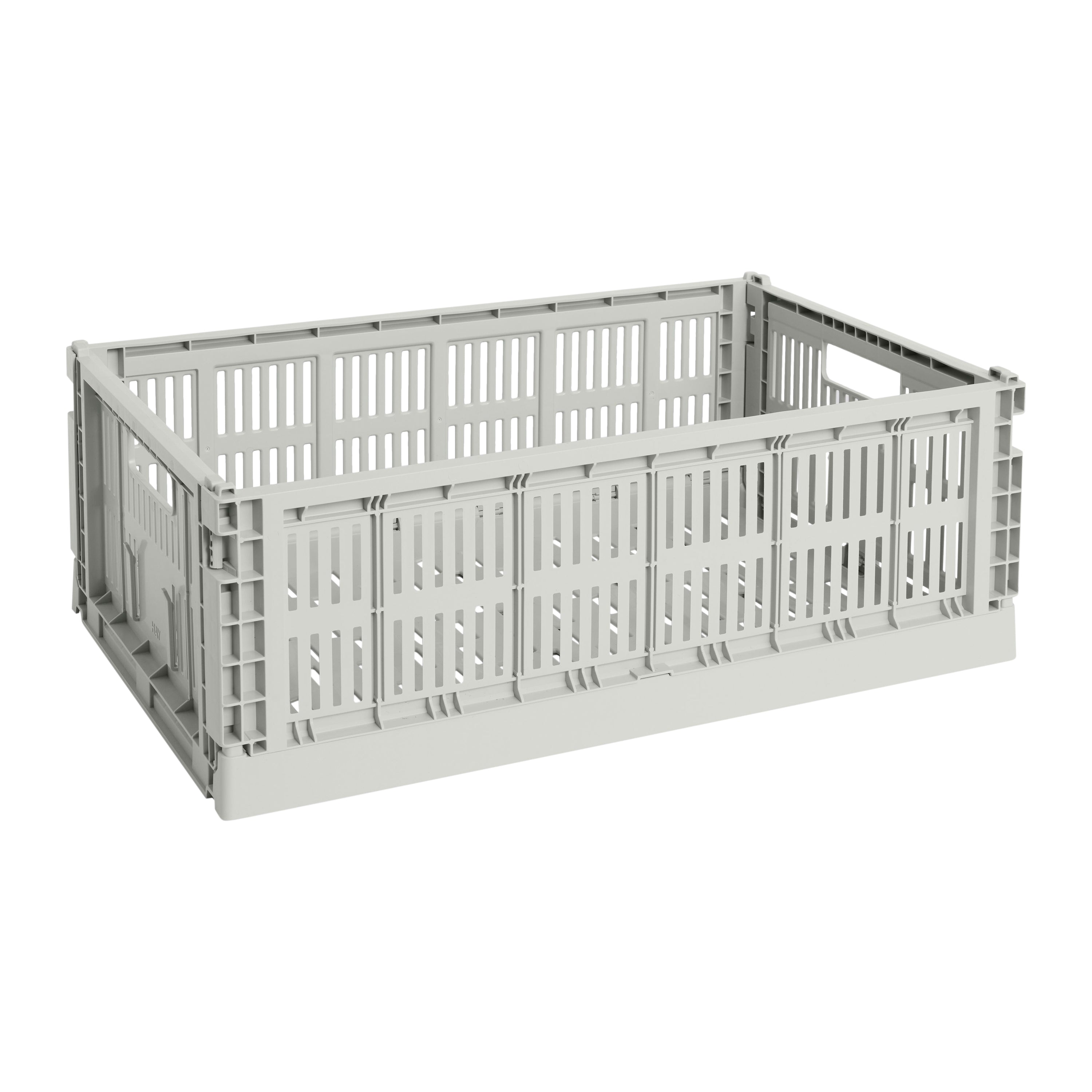 HAY Colour Crates Krat L - Rechthoekig - Grijs