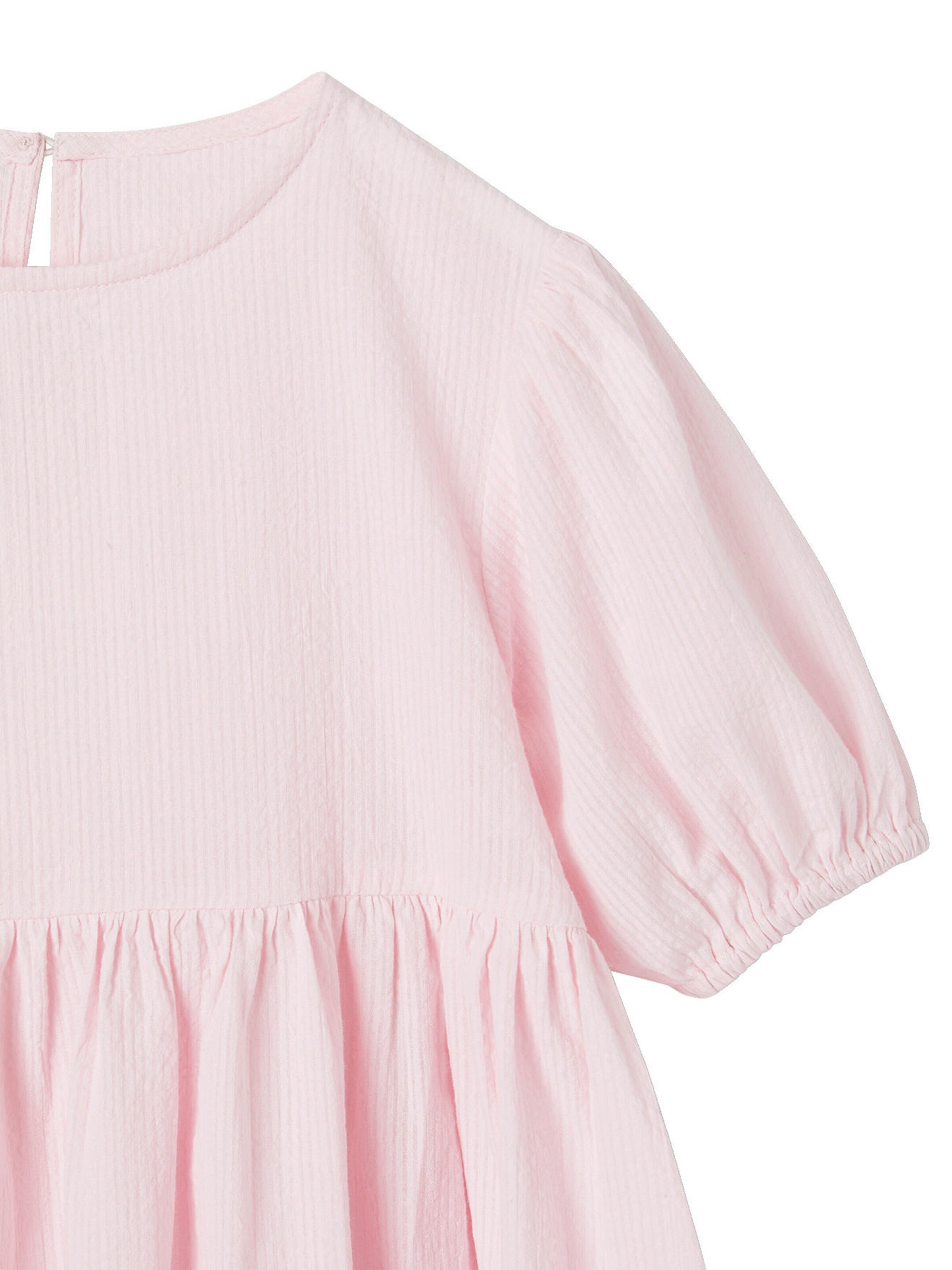 Vertbaudet Mädchen Kleid mit Ballonärmeln lila