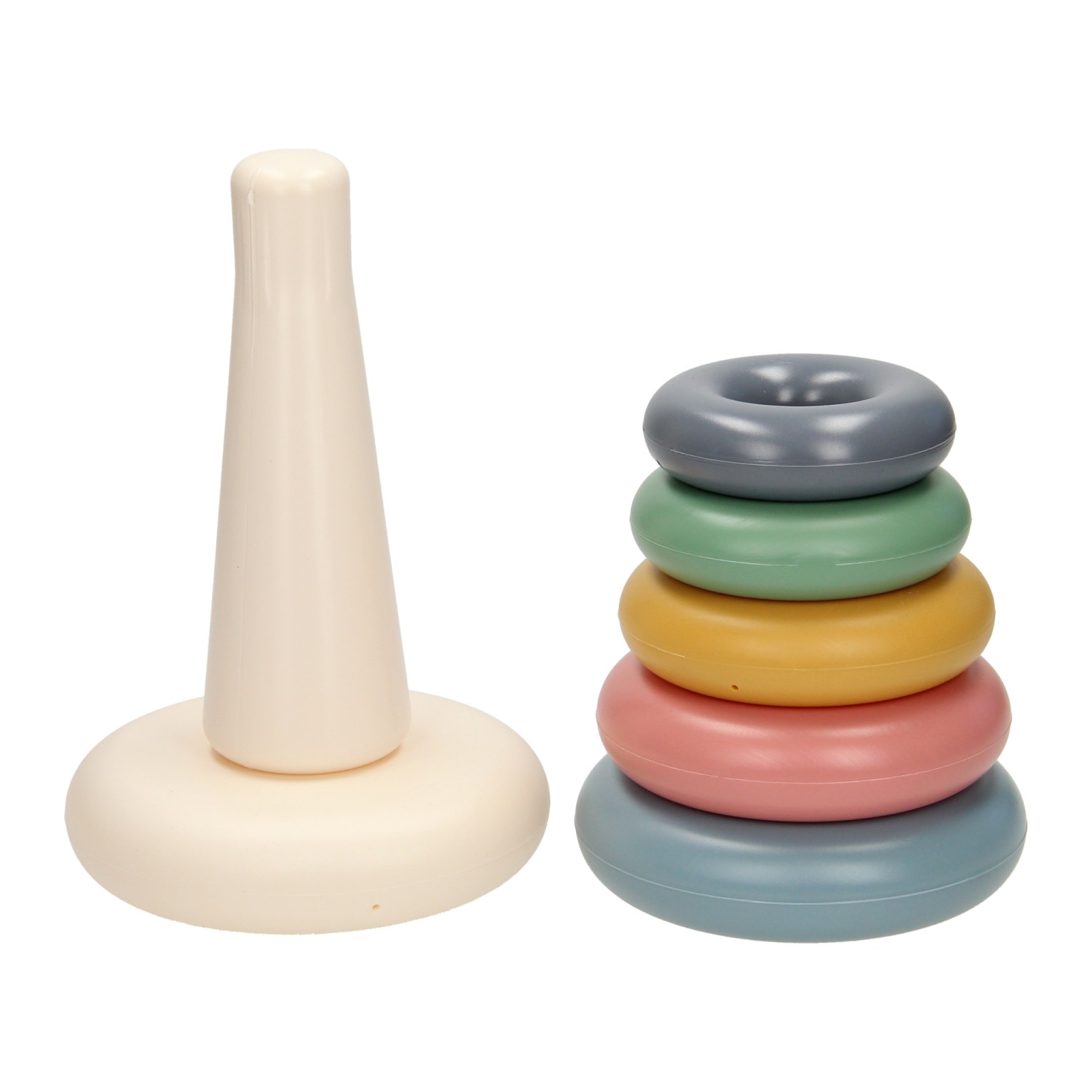 Stapelringen Pastelkleuren, 7dlg.