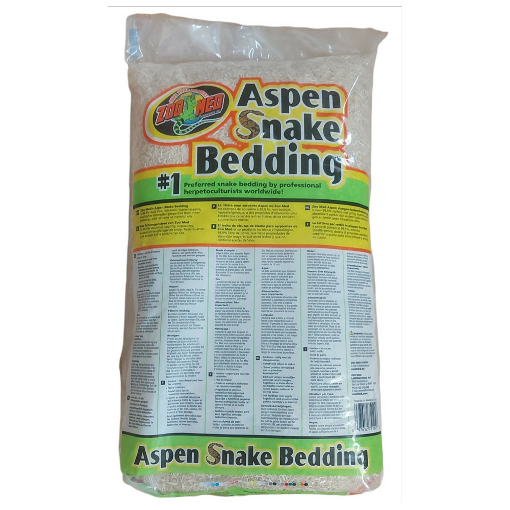 Litière pour serpents aspen de zoo med de 26.4 litres