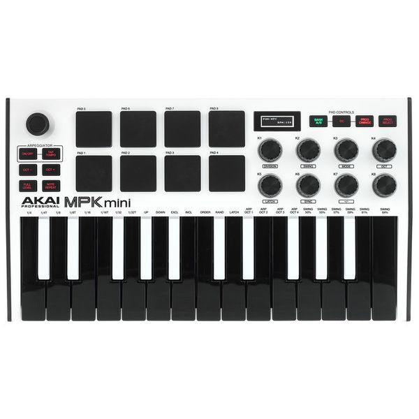 AKAI Professional MPK Mini MK3 White - AIEP3 Bdl