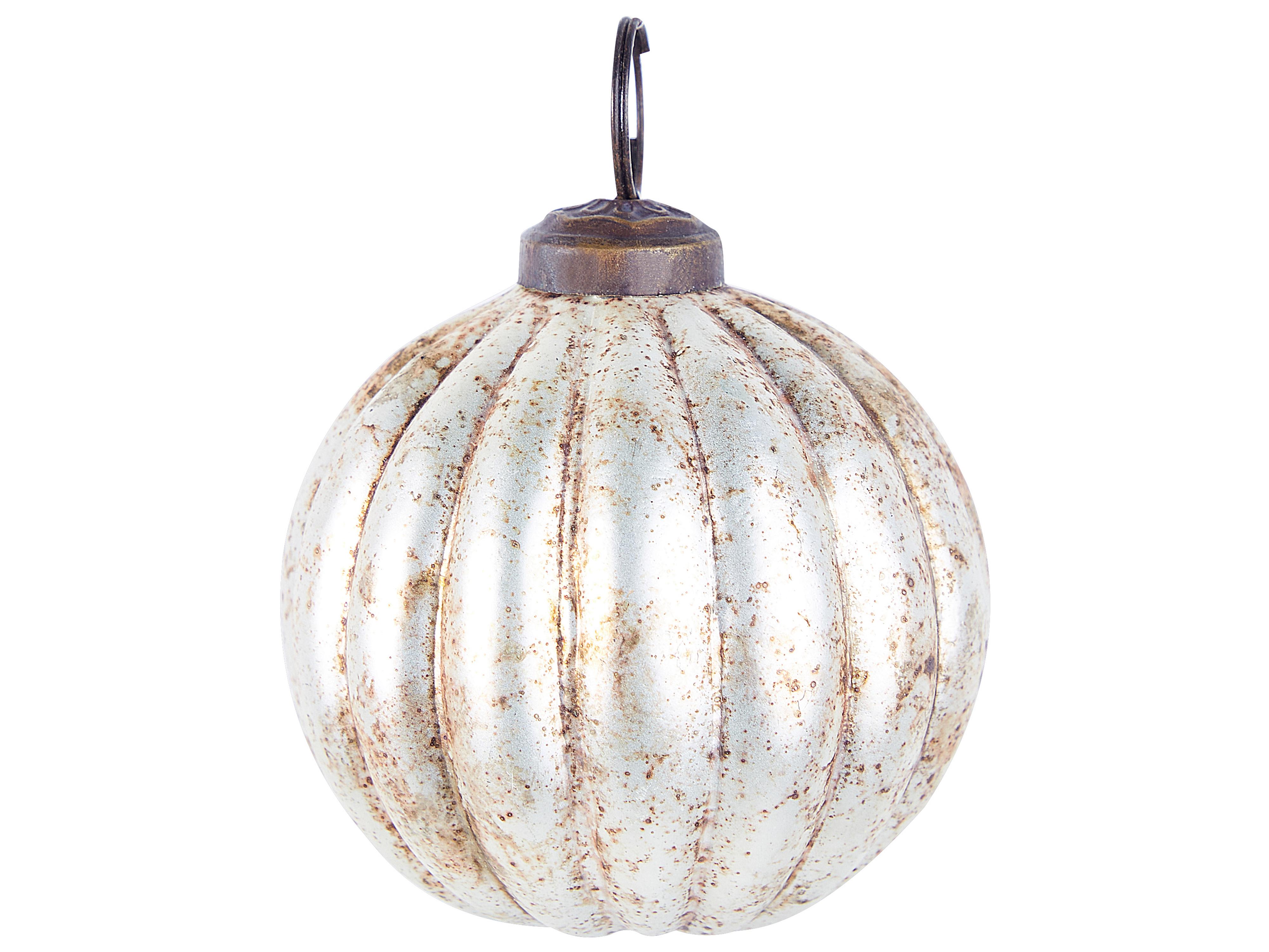 Set van 6 kerstballen IVOIRE Glas Zilver