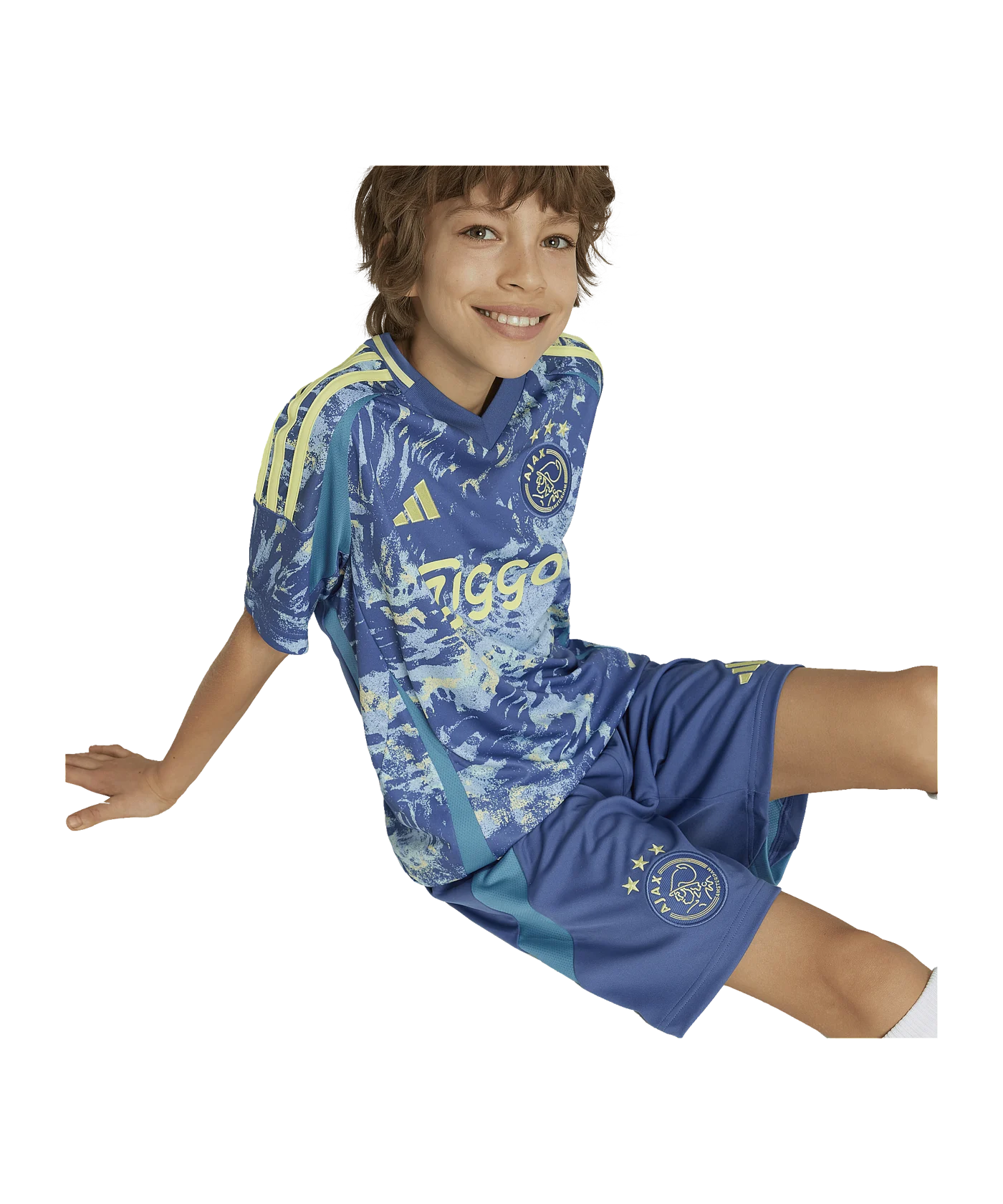 adidas Ajax Amsterdam Short Away 2024/2025 Kids Blau