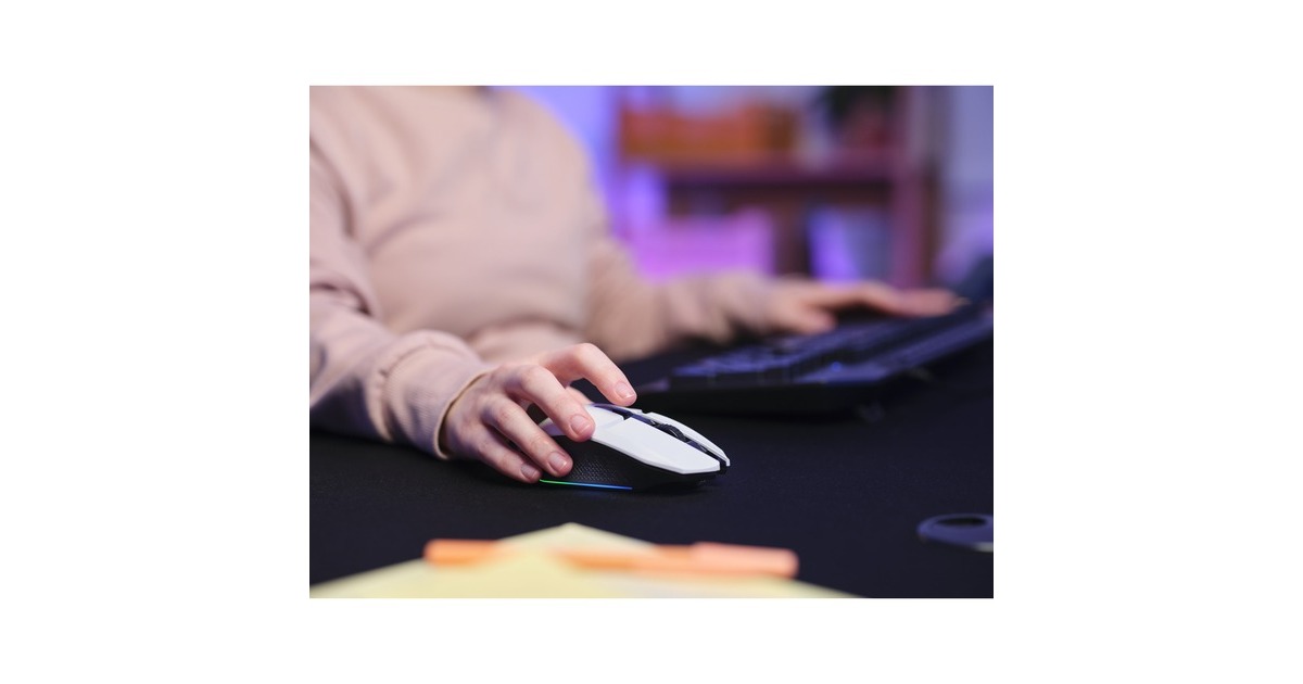 TrustGXT 110 Felox verlichte draadloze gaming muis  (Wit, RGB | 800 - 4800 dpi)