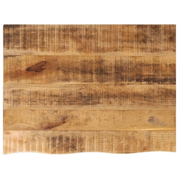 vidaXL Tampo de Mesa com Borda Viva 90x60x2,5cm Mangueira Áspera Maciça - 2283460939