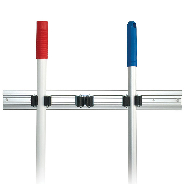 HYGOCLEAN Porte-balai TRIO, rail aluminium pour 3 manches