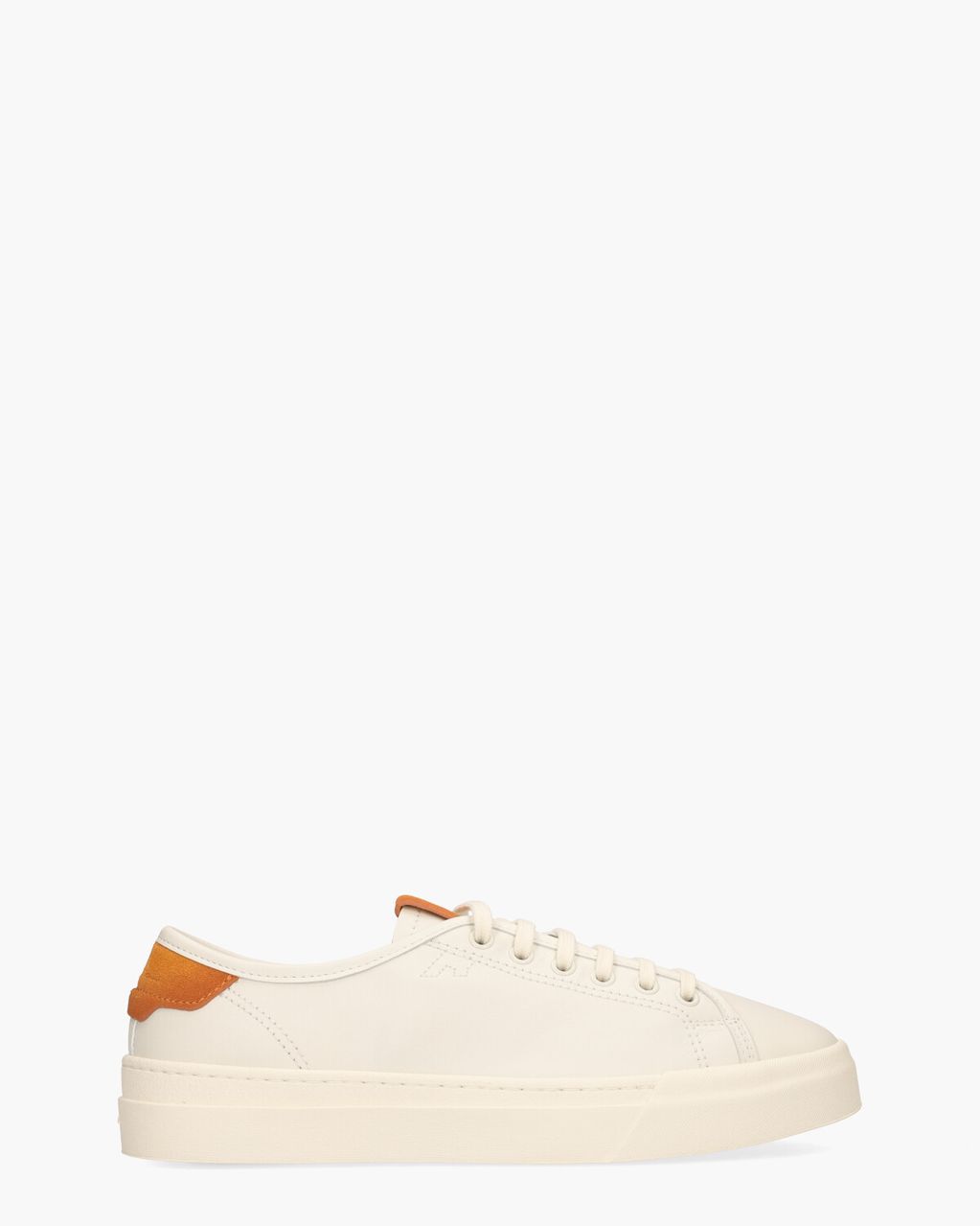 Santoni 22068 Wit/Oranje Herensneakers