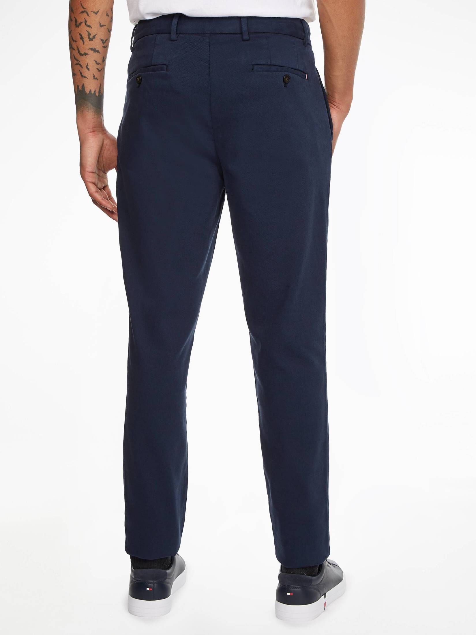 Tommy Hilfiger| Herren Hose CHELSEA 1 PLT CO/WOOL GMD