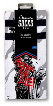 Freedom is a lie - Chaussettes Graphiques Techniques Coolmax - Cyclisme  Running et Sport