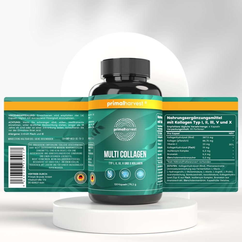 Multi-Collagen Hochdosiert Complex von Primal Harvest®