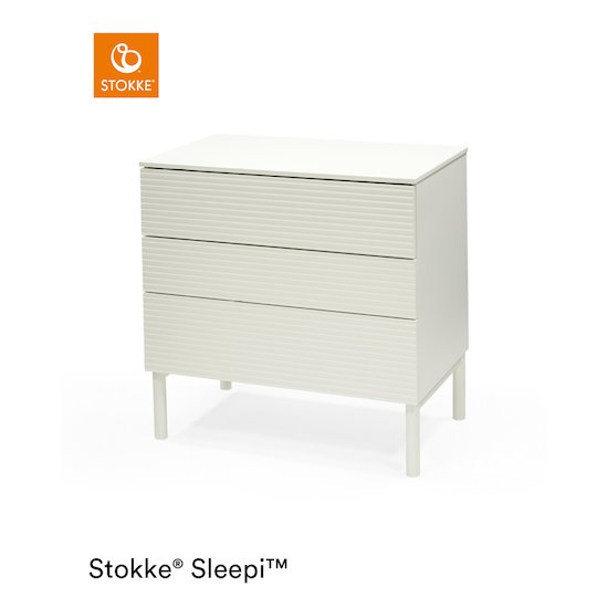 Sleepi Caisson + Pieds Commode   White        de               Stokke®