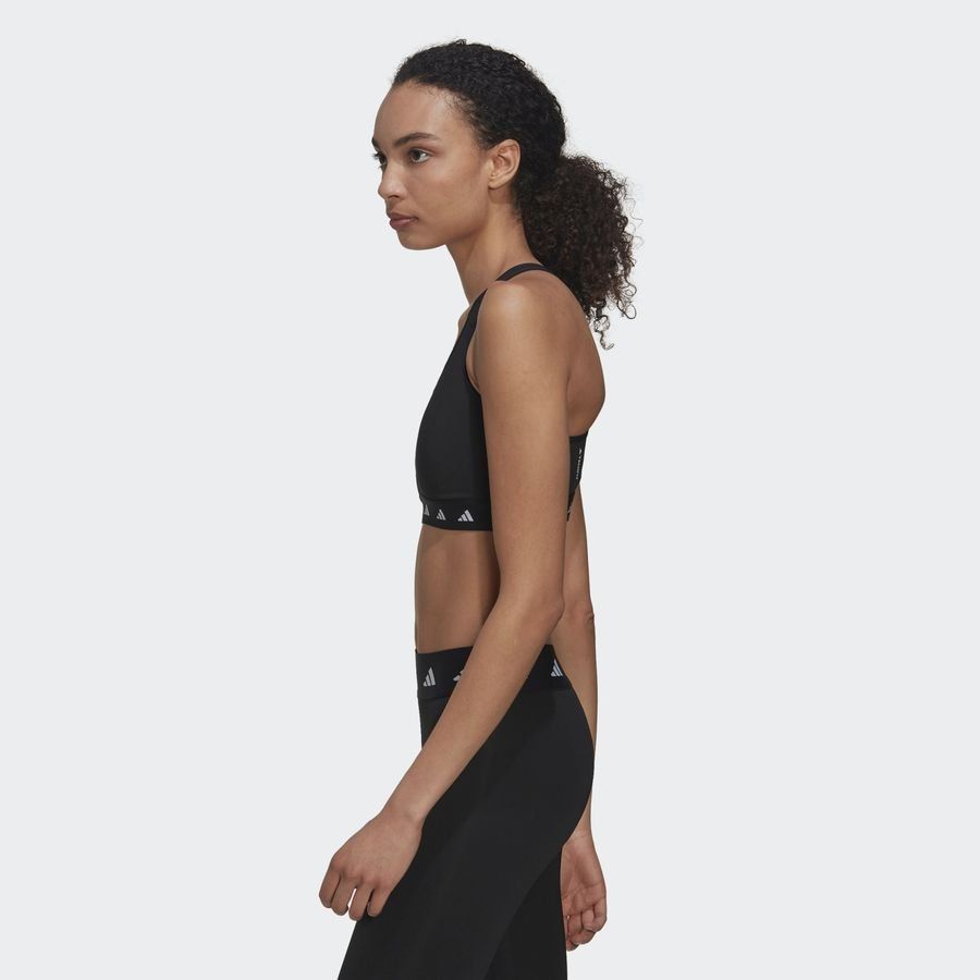 adidas Brassière Techfit PowerReact - Noir/Blanc Femme