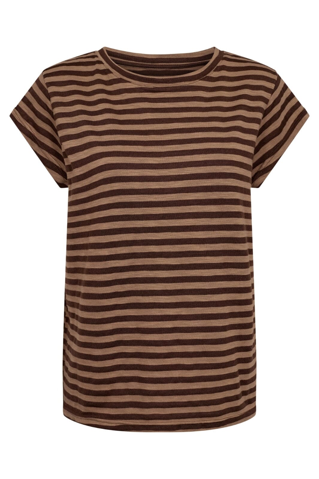 Liberte Ulla-Stripe-Tshirt brown light brown stripe