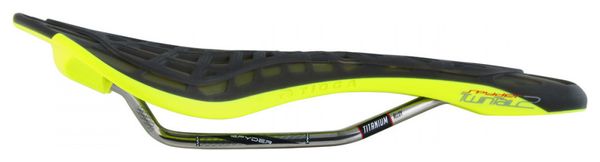 Selle Tioga Spyder TwinTail 2 Titane Noir/Jaune
