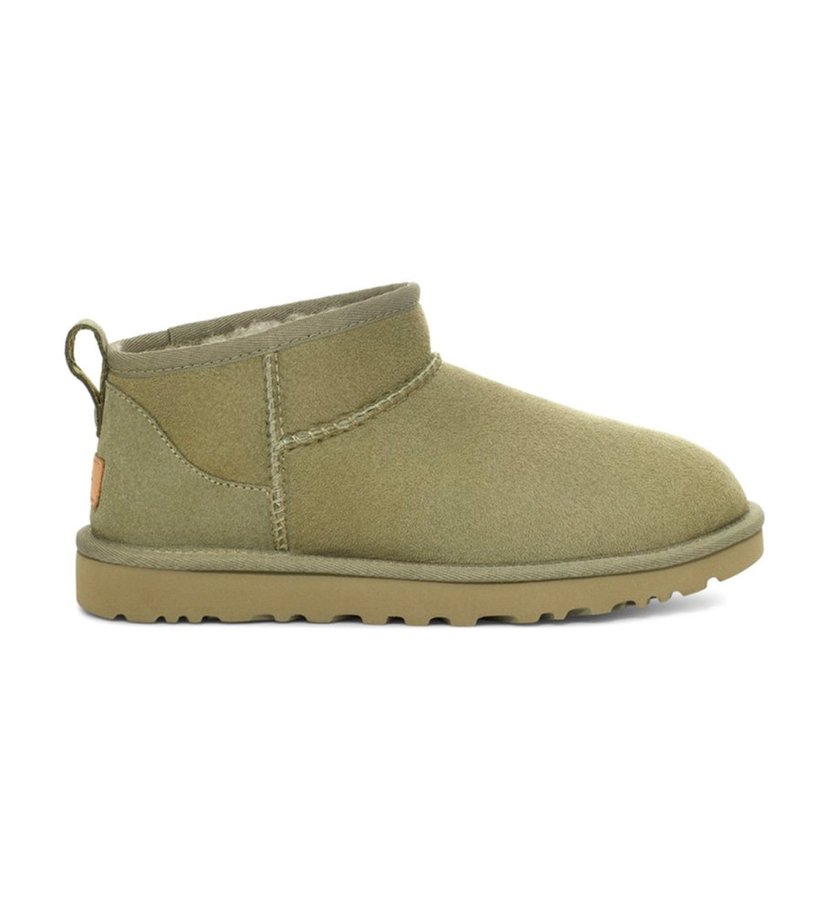 UGG Botines de Piel Classic Classic Ultra Mini verde