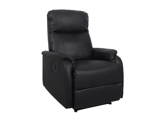 Fauteuil relaxation relevable manuellement BERLIN coloris noir
