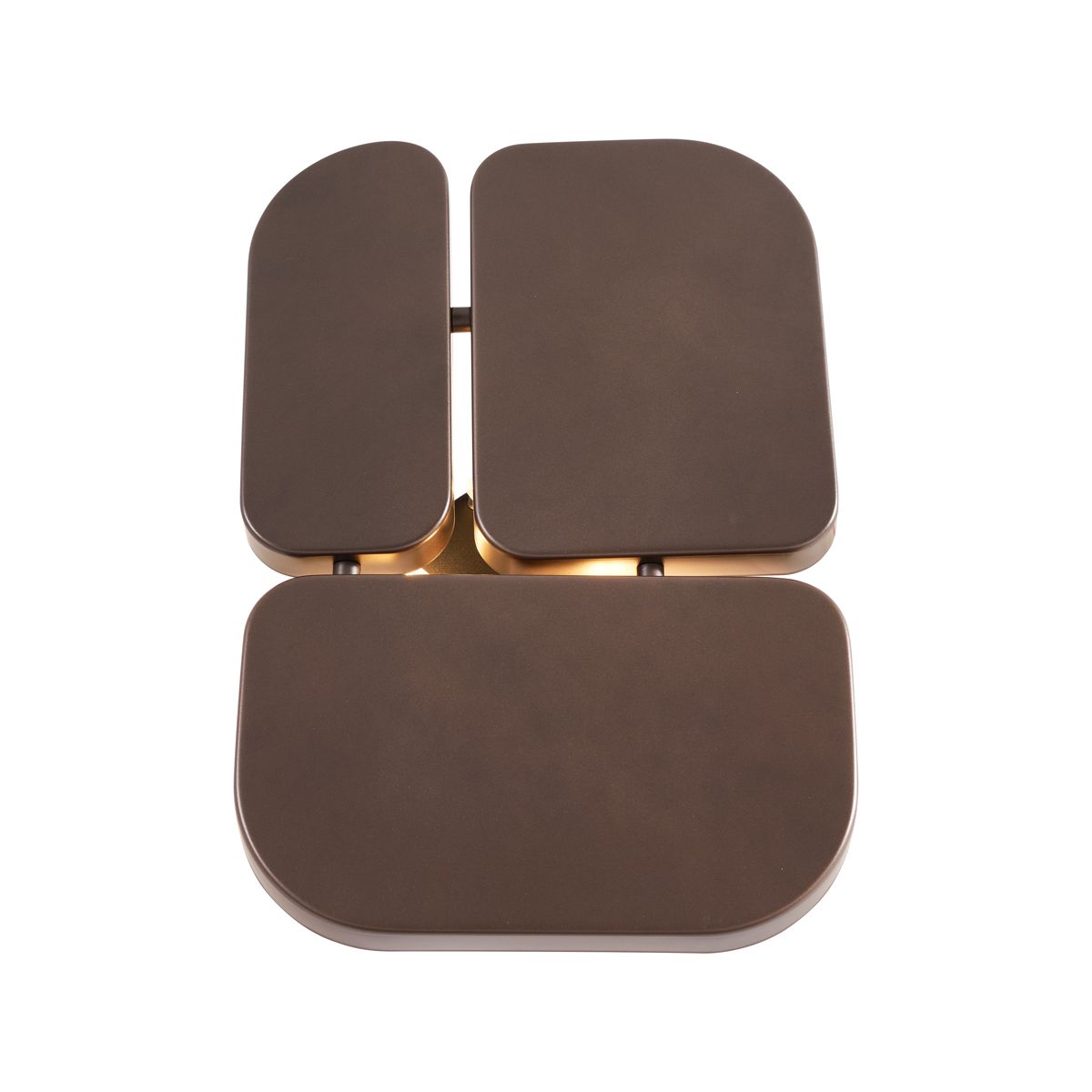 Design wandlamp brons 3-lichts - Planes