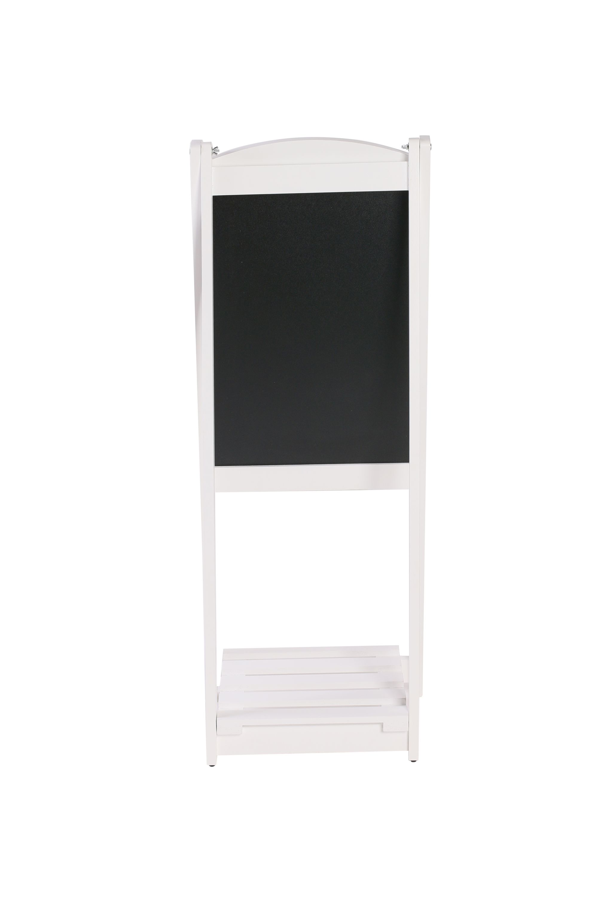 Kundenstopper Kreidetafel mit Ablage 110 x 41 cm weiss