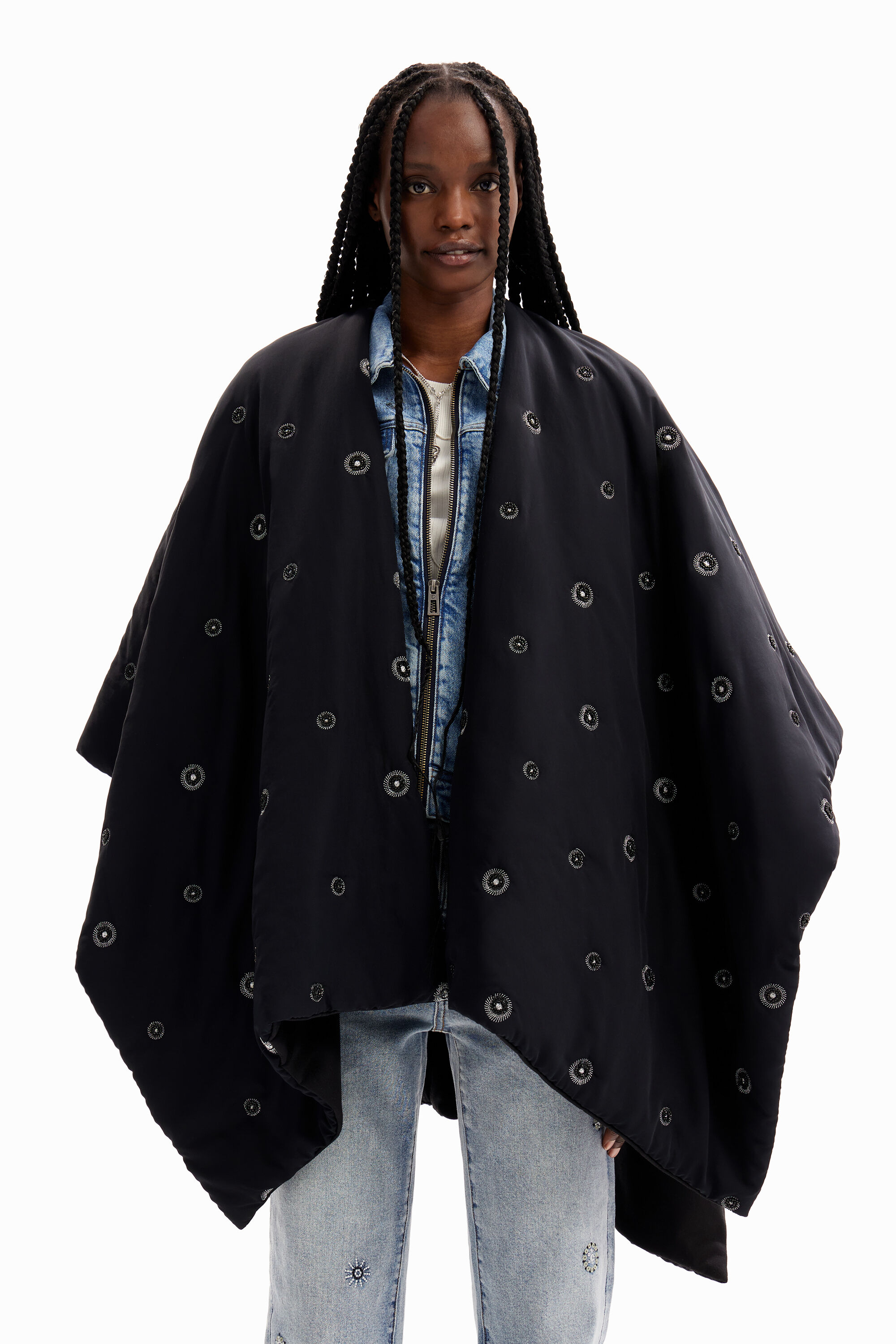 cinto poncho acolchoado