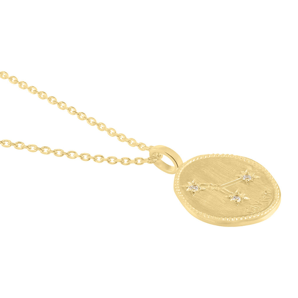 Collier Iago Plaqué Or Oxydes De Zirconium
