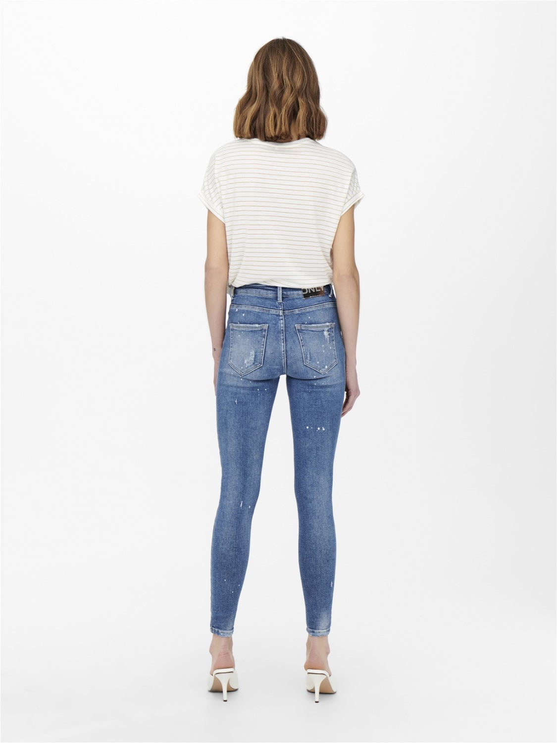 ONLMILA Hohe Taille Skinny Fit Jeans Light Blue Denim