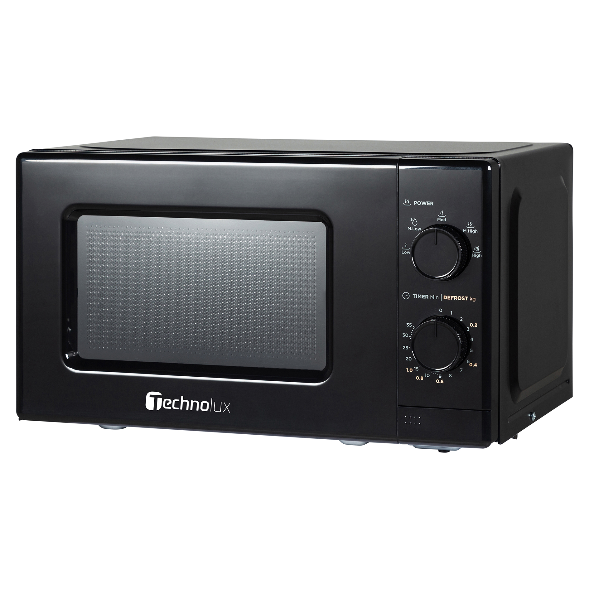 TECHNOLUX Mikrowelle MM720C2GW-PM - schwarz - 20 Liter