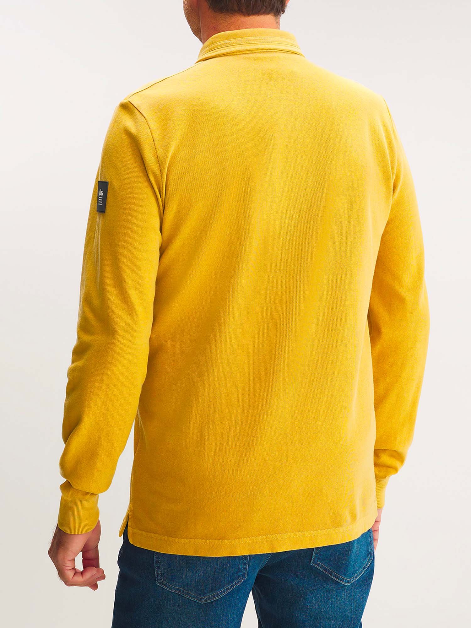 Polo Homme Manches Longues Jaune
