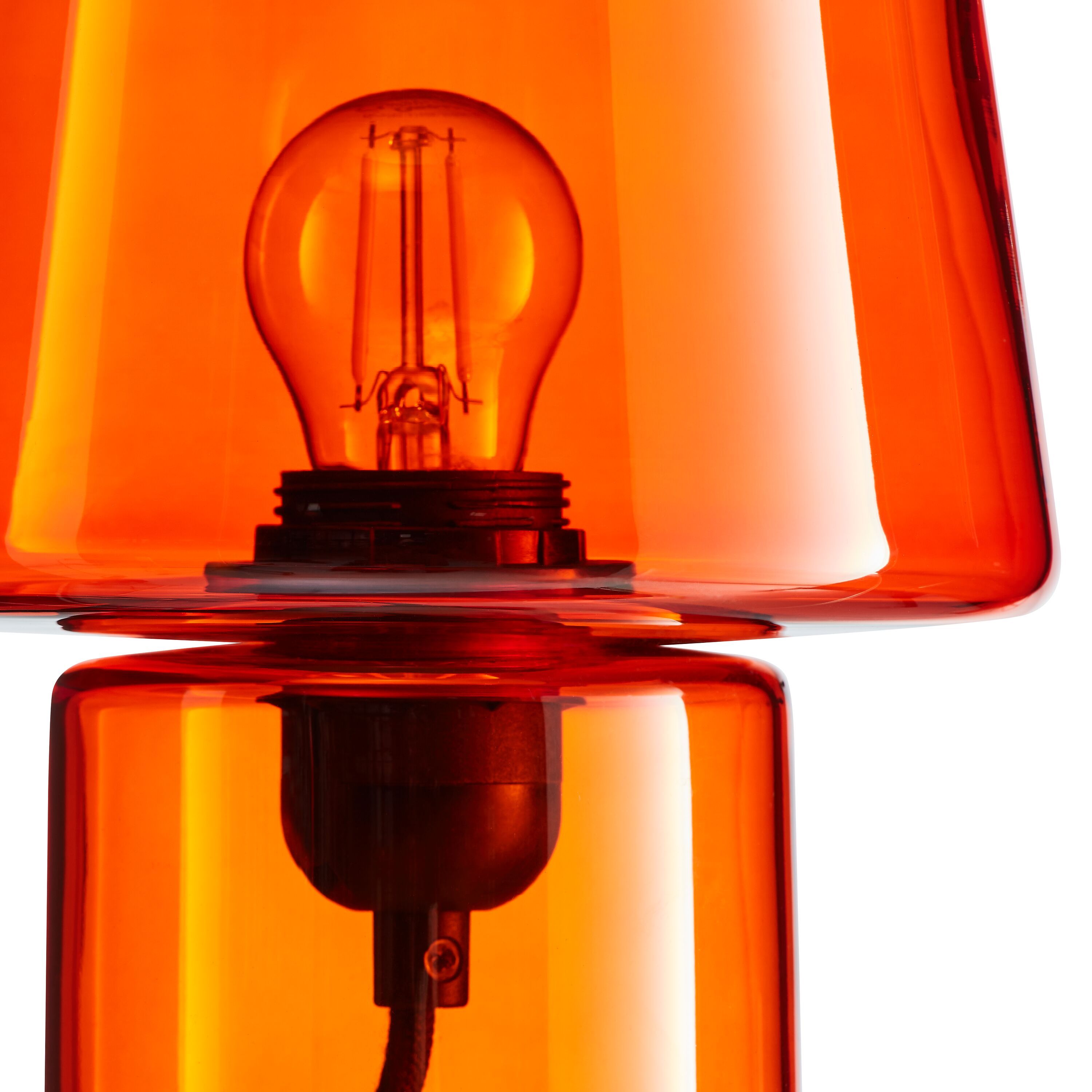 ARIANA Tischleuchte - Orange / H: 25.0 cm x D: 17.0 cm