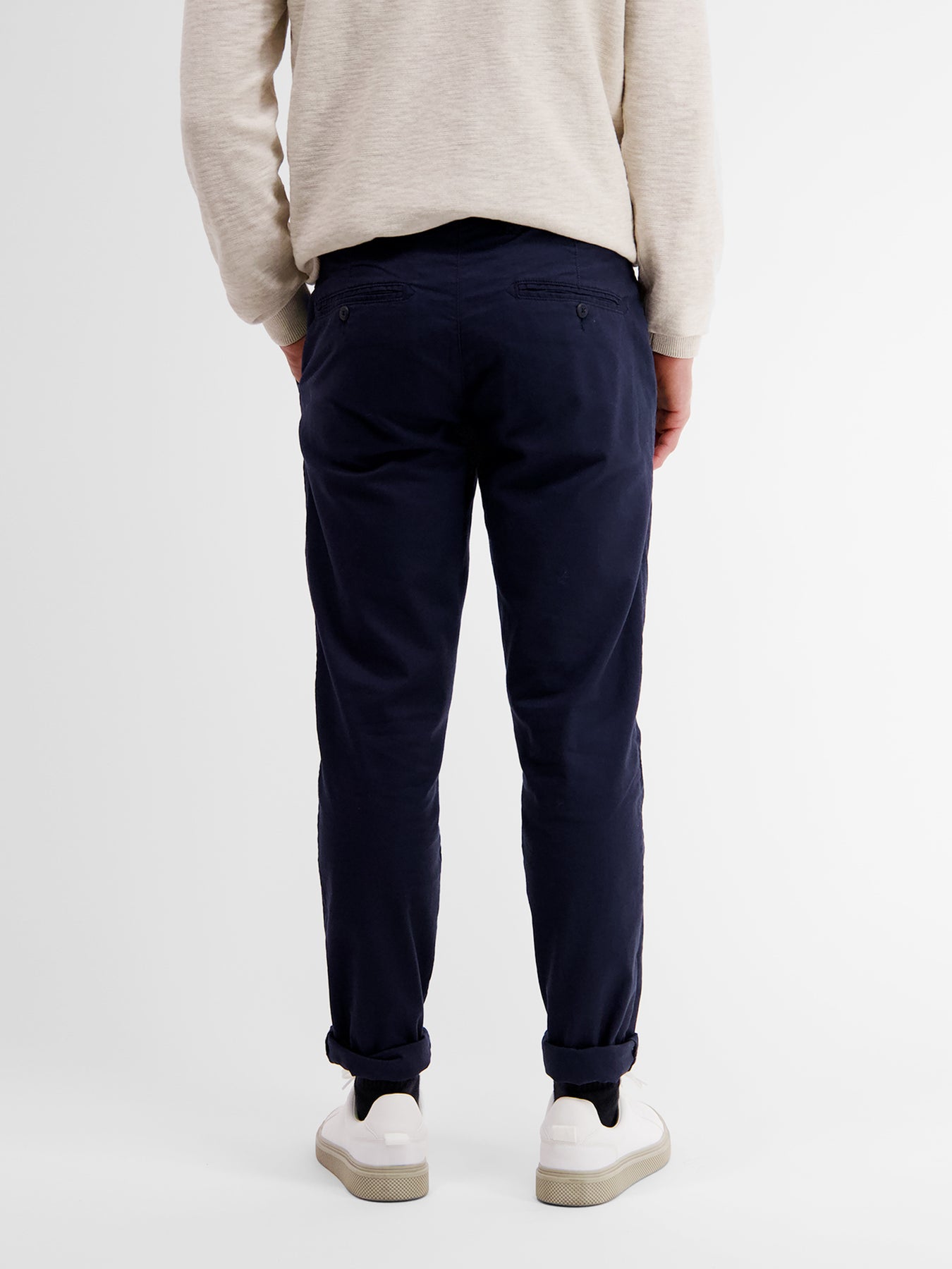 Baumwoll-Leinen Chino