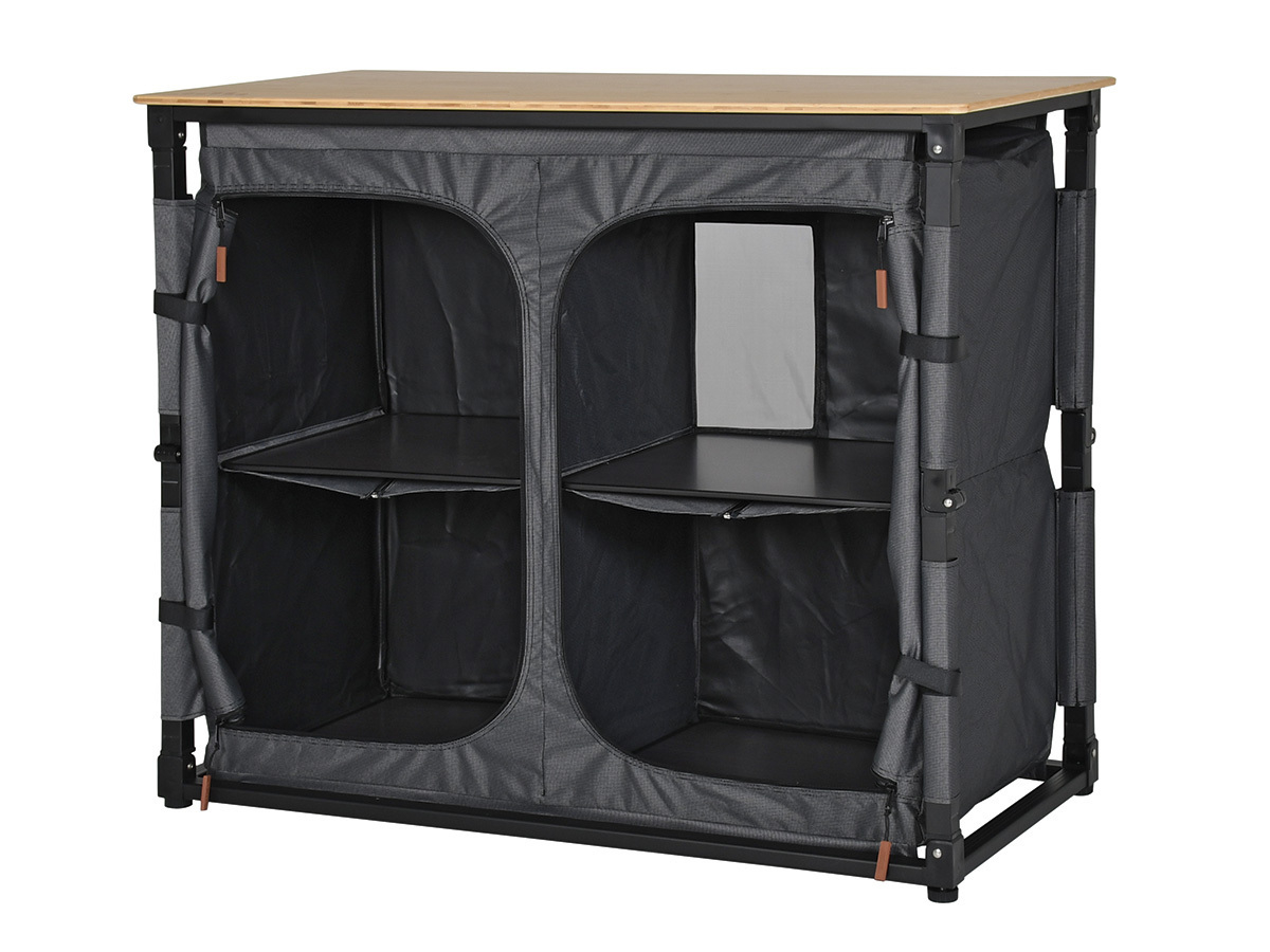 Obelink Ravenna Bamboo Quick campingkast - Black