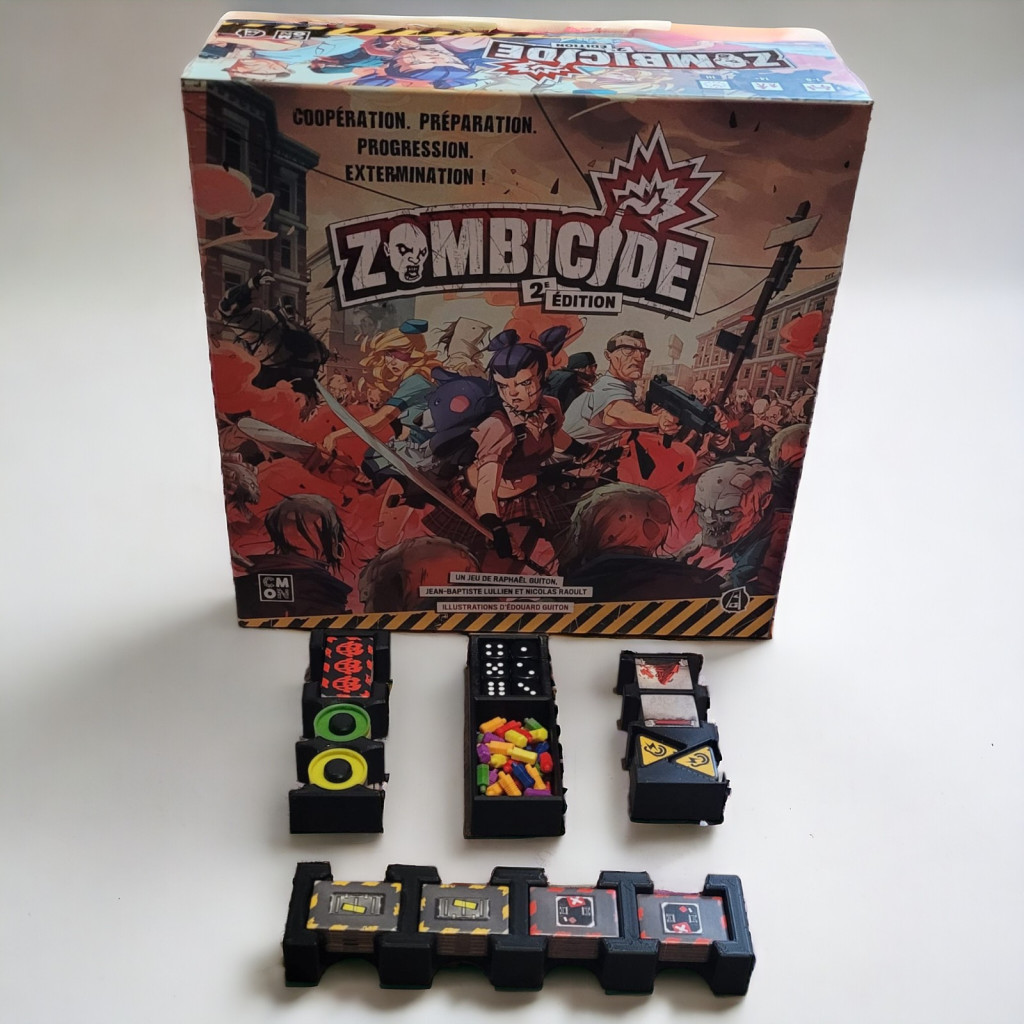 Zombicide 2ème édition - Rangement insert noir compatible