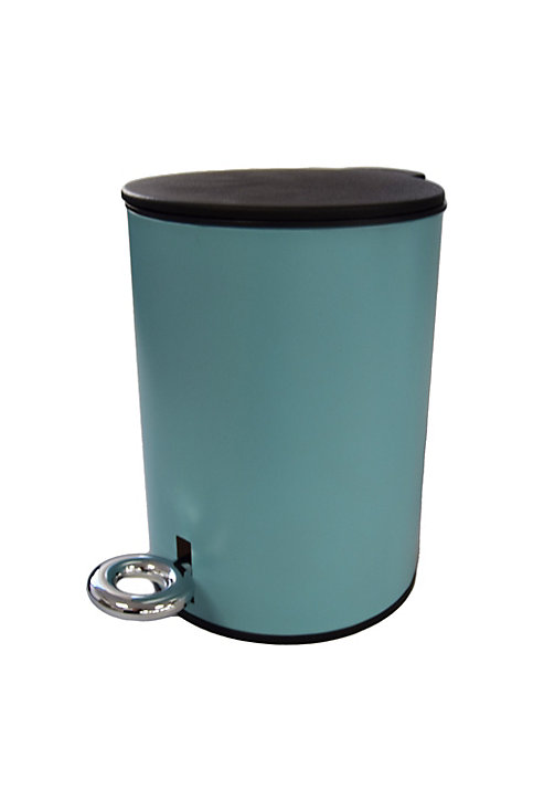 Poubelle salle de bains 3L Softclose bleu Scandi
