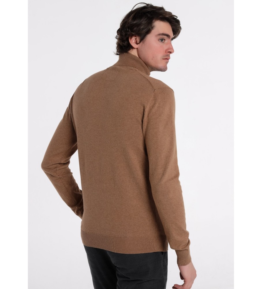 Camisa de gola alta Bendorff 131830 marrom