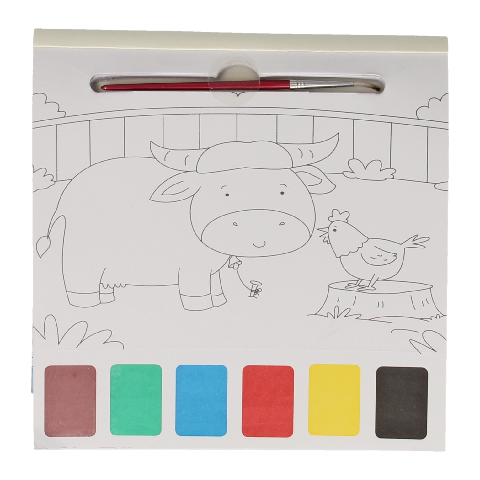 Waterverfkleurboek Set Boerderijdieren