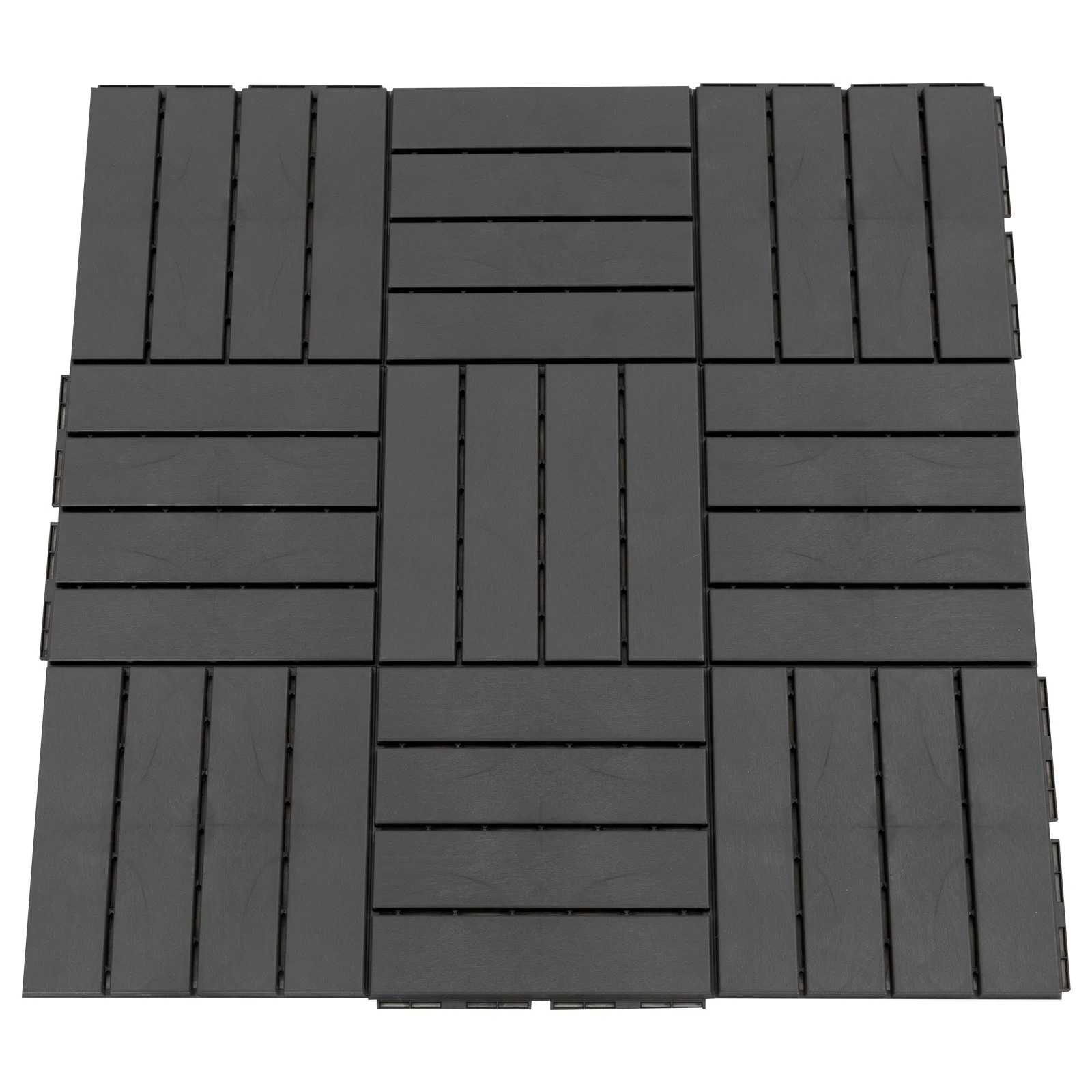 Pisos antiderrapantes quadrados Outsunny para uso interno e externo.
